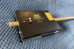 Cigar box instrument made by Michael Pounds.