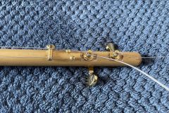 Cigar box instrument made by Michael Pounds.