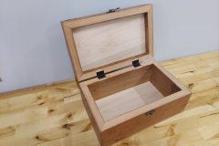 Wooden box made by Tom Steiner.